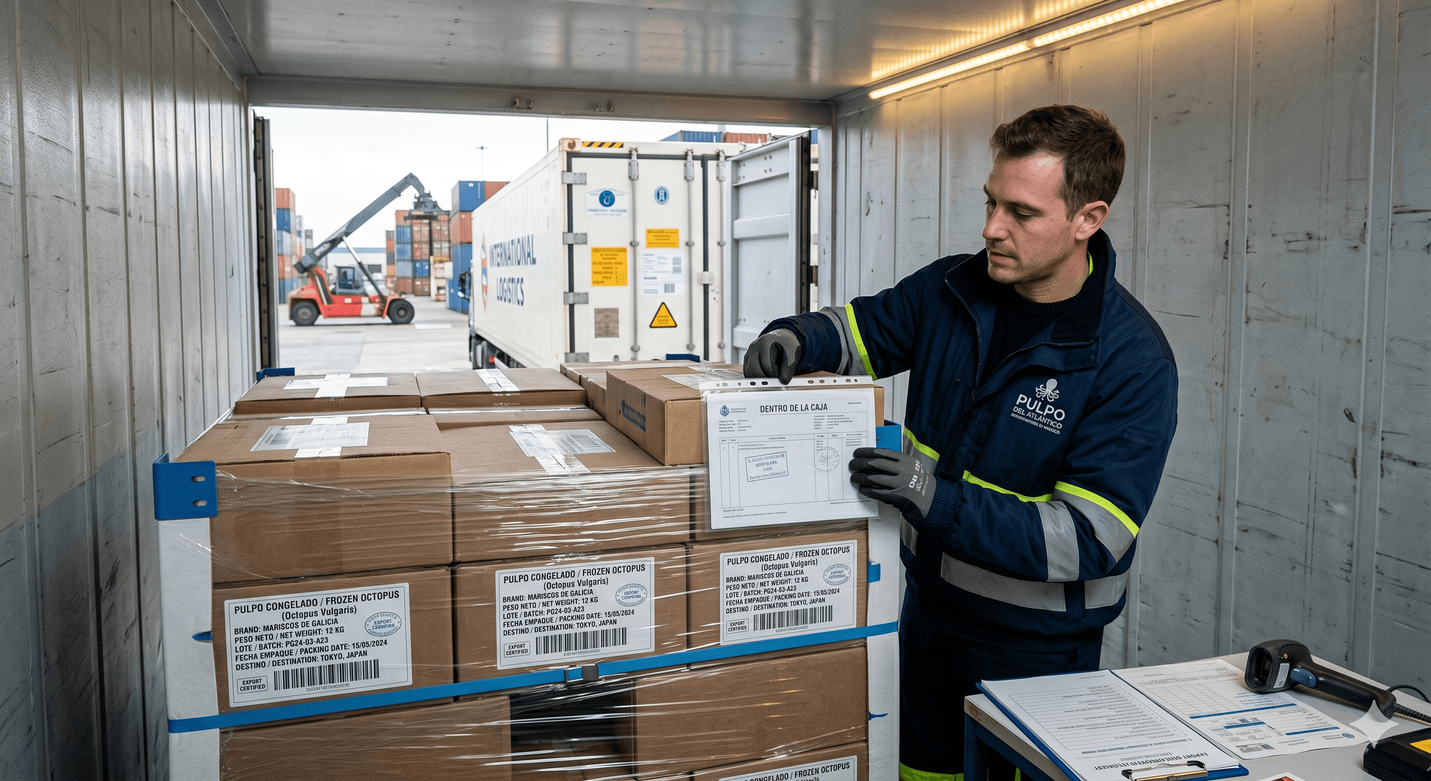 Operativa de exportacion de pulpo para importadores internacionales